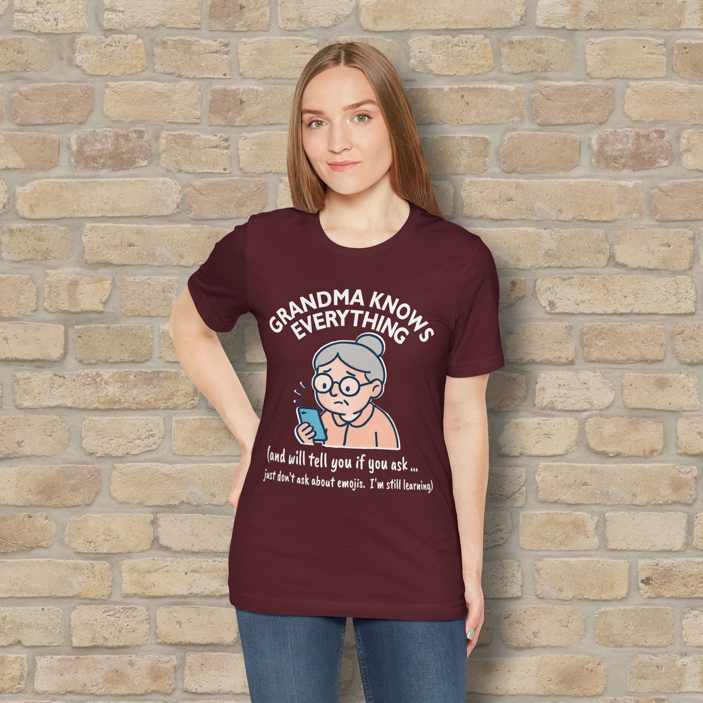 Don't Ask Grandama About Emojis Tee
