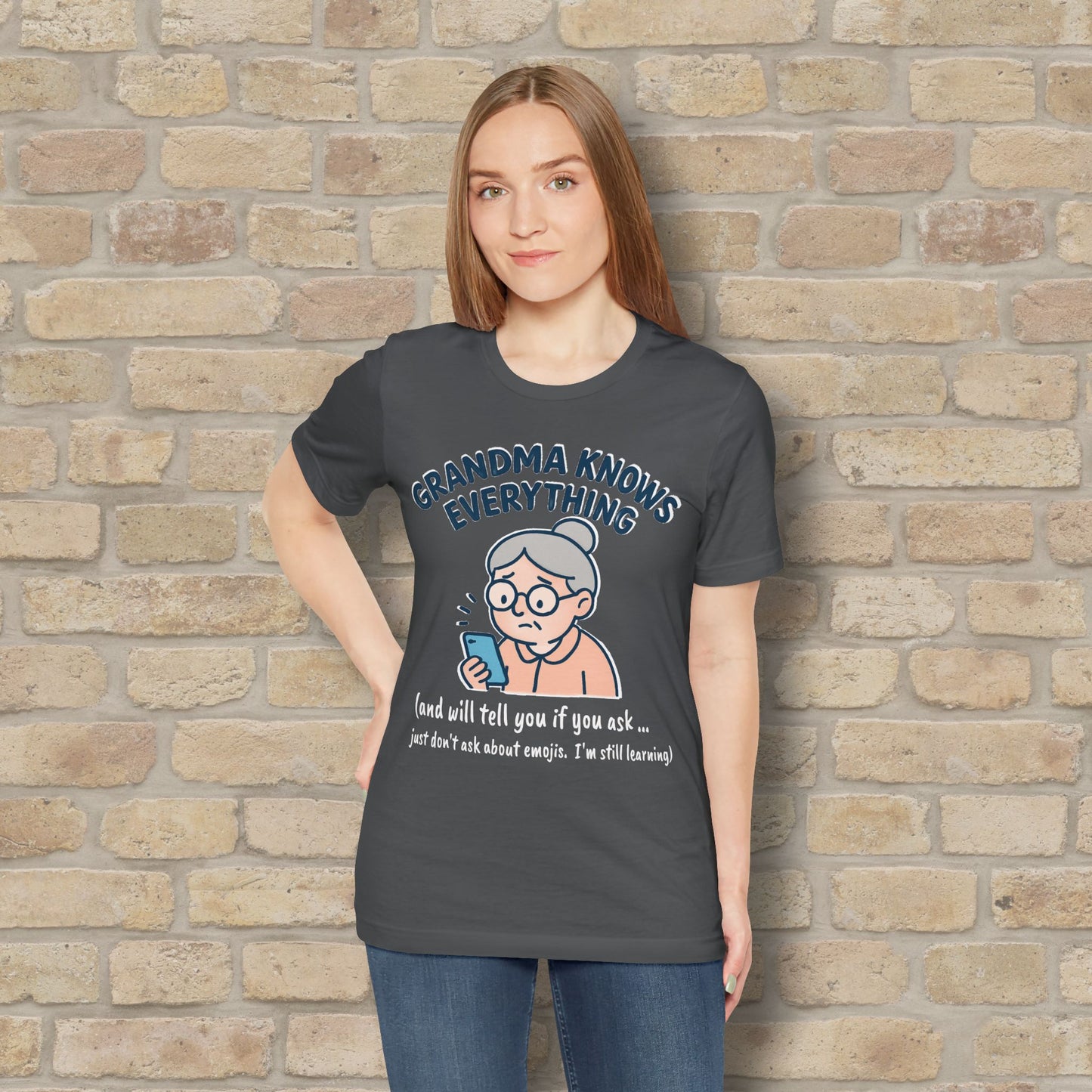 Don't Ask Grandama About Emojis Tee