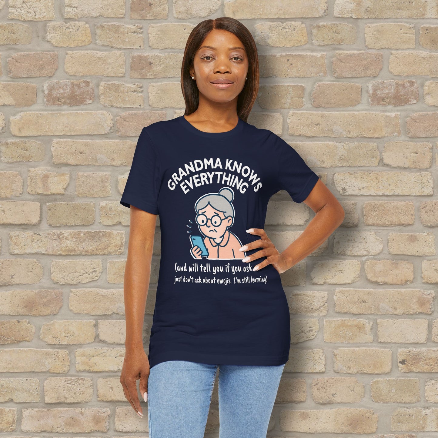 Don't Ask Grandama About Emojis Tee