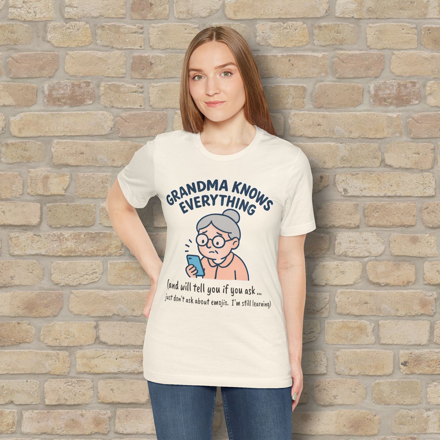 Don't Ask Grandama About Emojis Tee