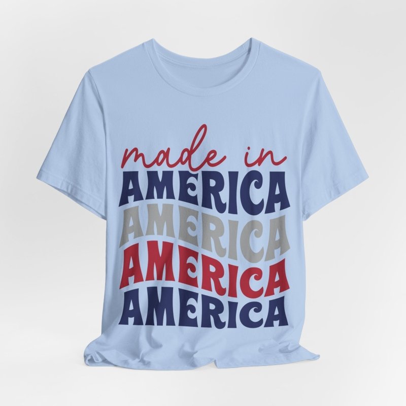 Text Only T-Shirts All American Made Tee - Vibrant Styles