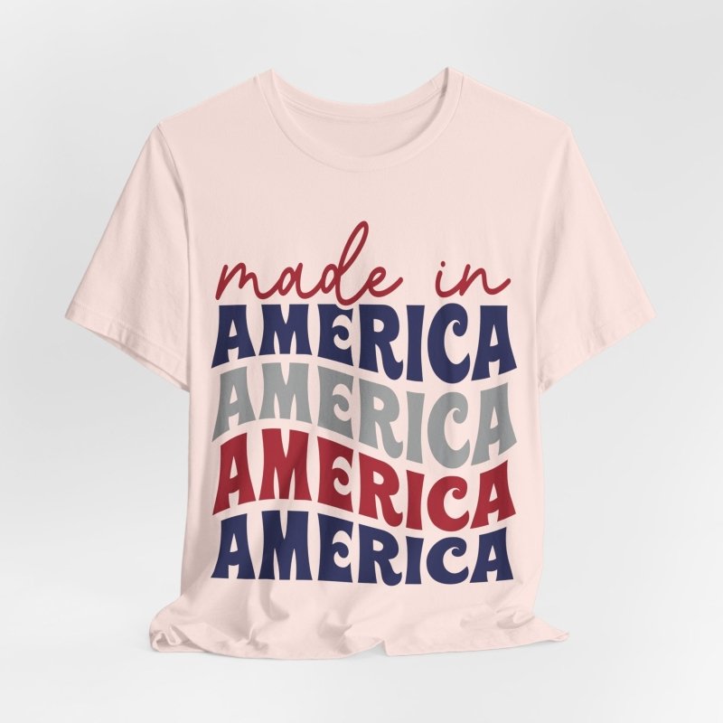 Text Only T-Shirts All American Made Tee - Vibrant Styles