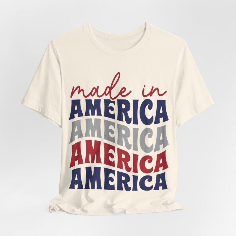Text Only T-Shirts All American Made Tee - Vibrant Styles
