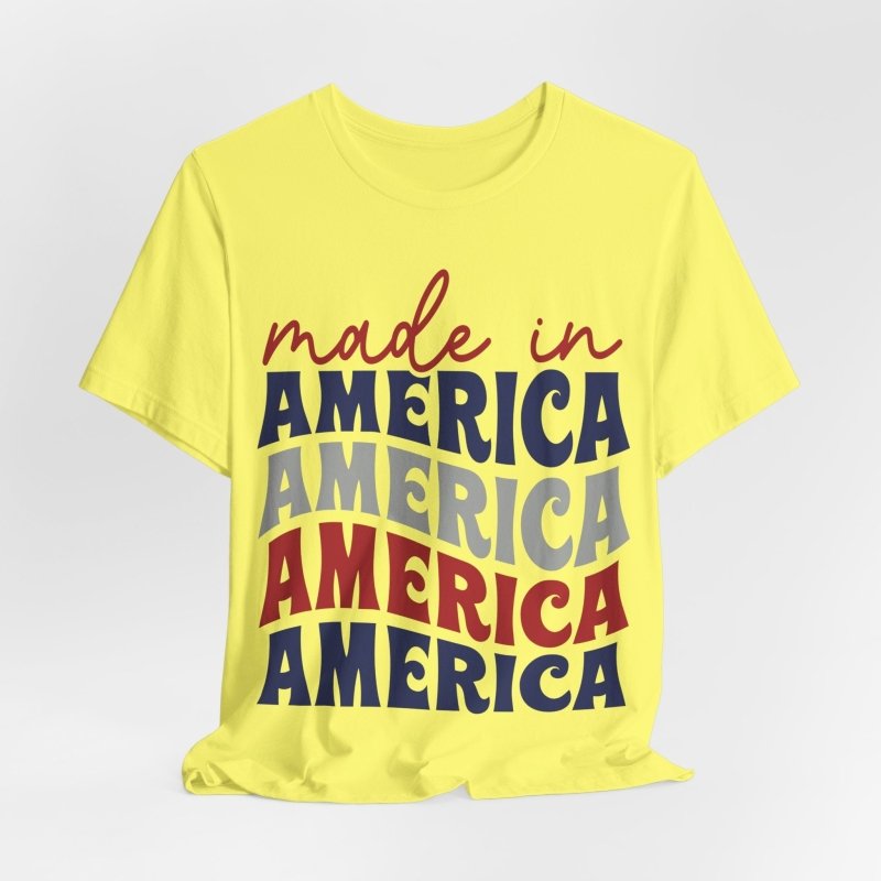 Text Only T-Shirts All American Made Tee - Vibrant Styles