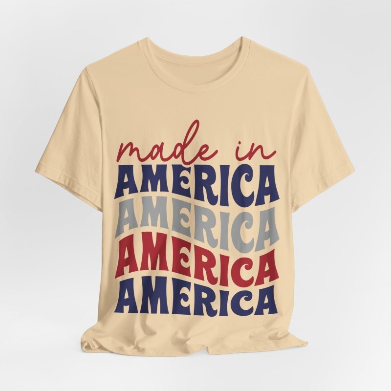 Text Only T-Shirts All American Made Tee - Vibrant Styles