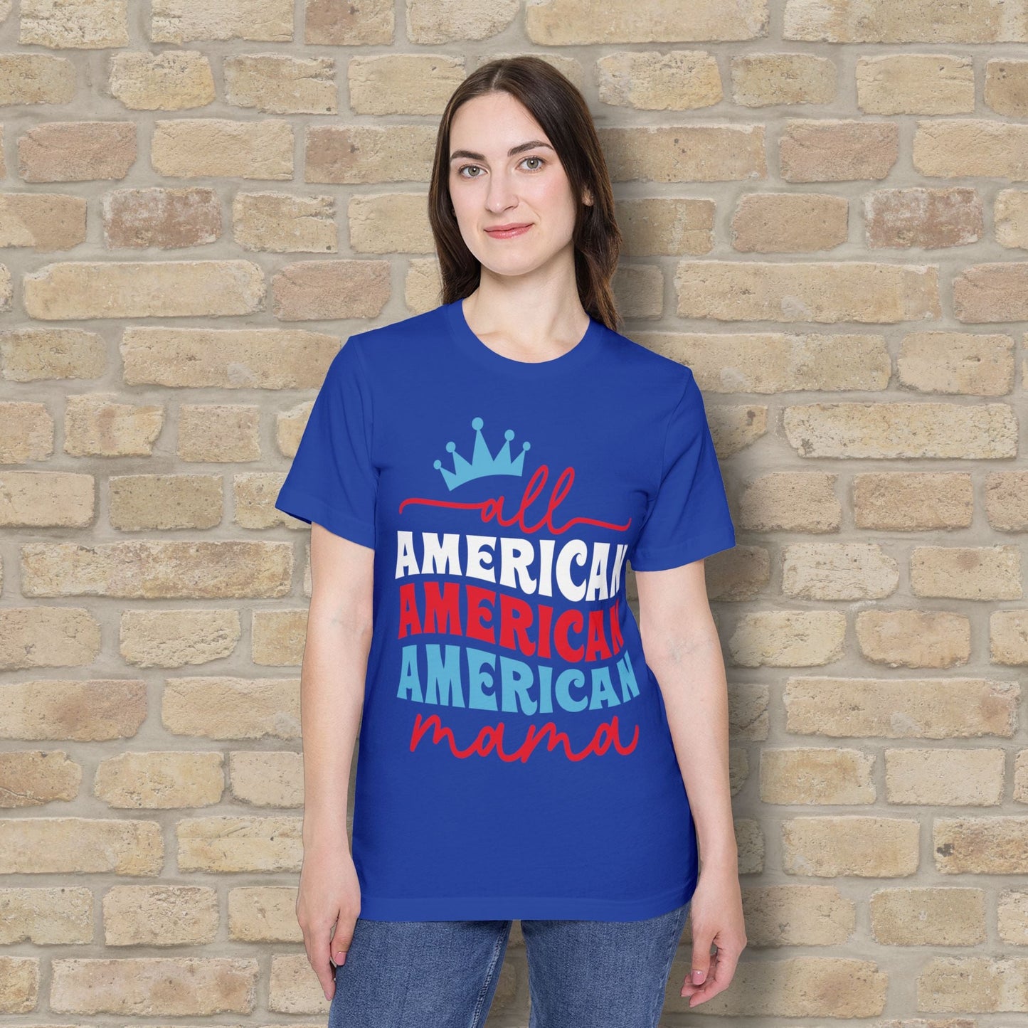 Mostly Text T-Shirts All - American Mama (USA - Made) - Vibrant Styles