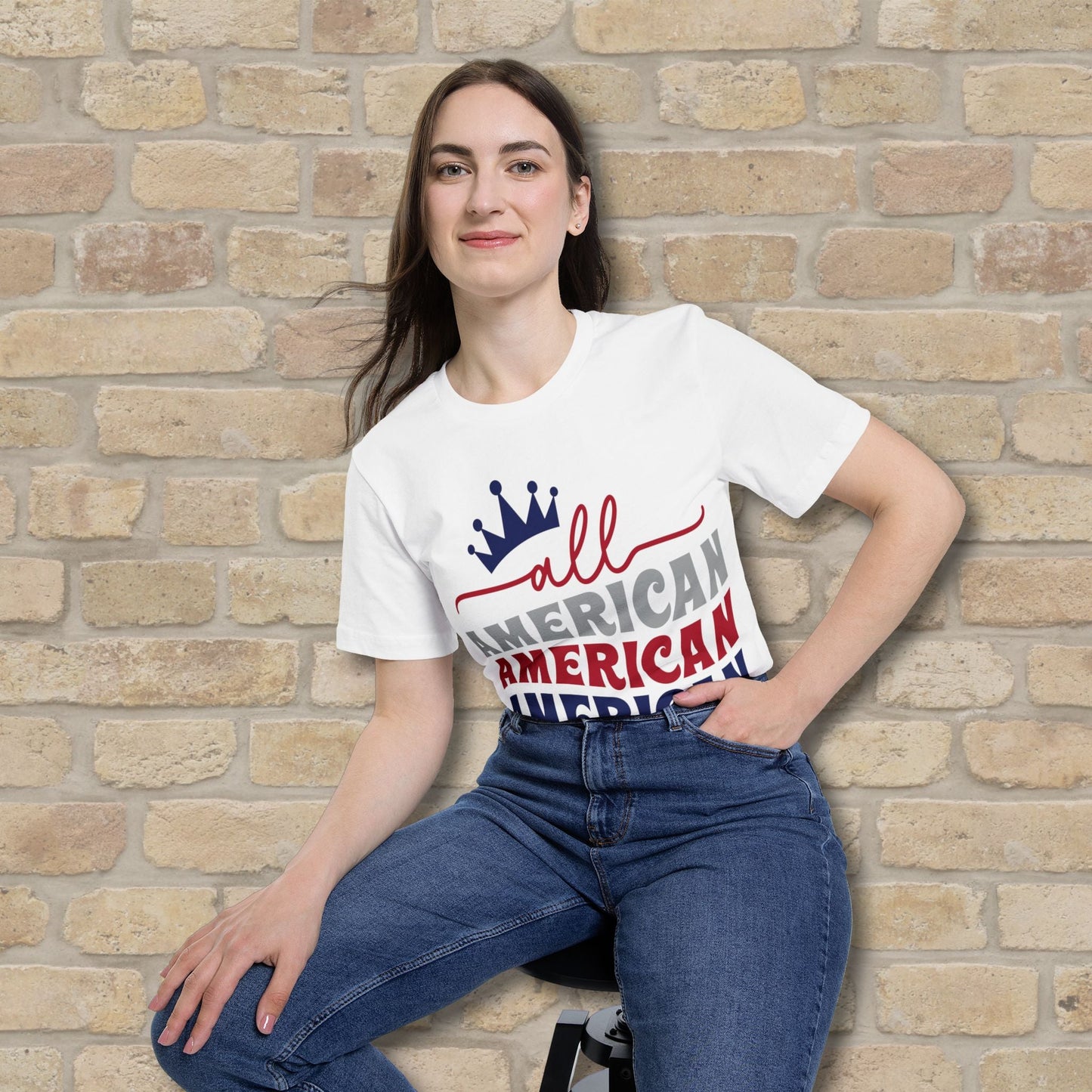 Mostly Text T-Shirts All - American Mama (USA - Made) - Vibrant Styles