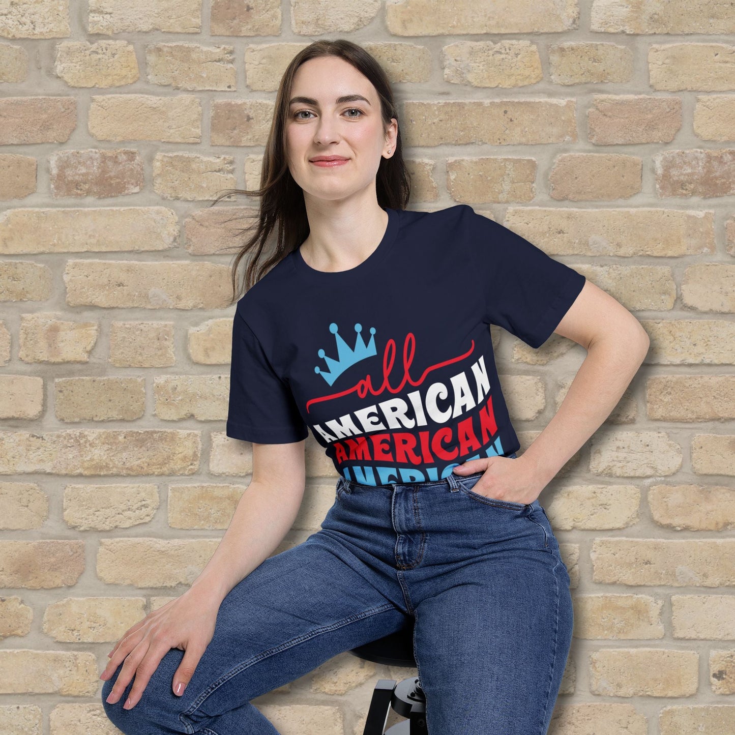 Mostly Text T-Shirts All - American Mama (USA - Made) - Vibrant Styles