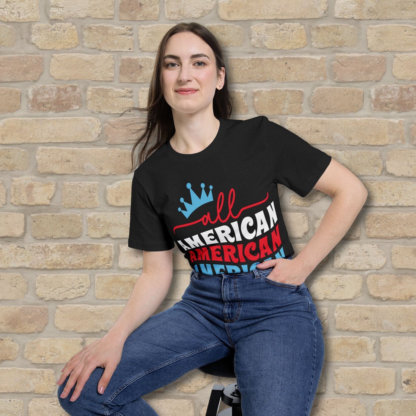 Mostly Text T-Shirts All - American Mama (USA - Made) - Vibrant Styles