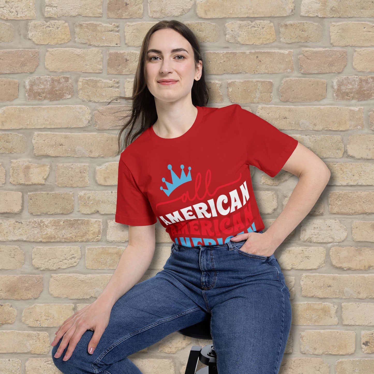 Mostly Text T-Shirts All - American Mama (USA - Made) - Vibrant Styles
