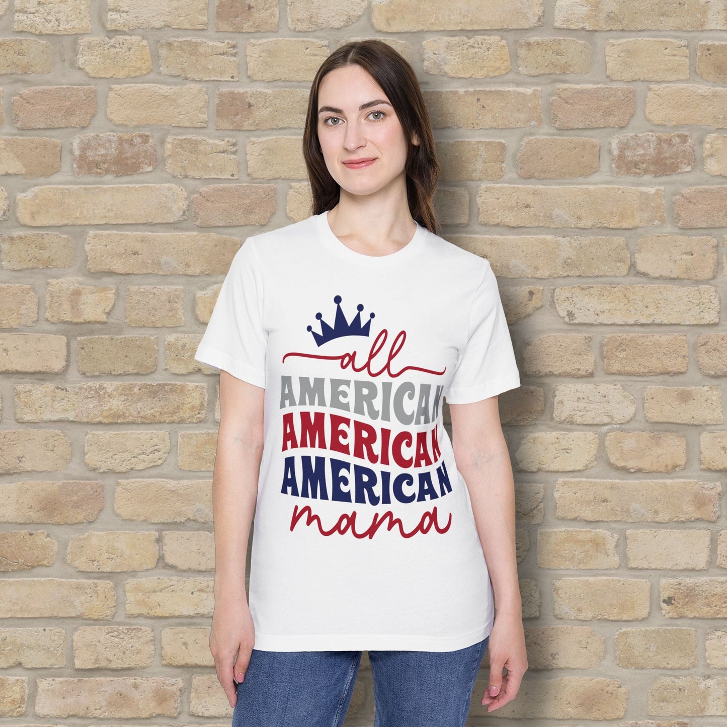 Mostly Text T-Shirts All - American Mama (USA - Made) - Vibrant Styles