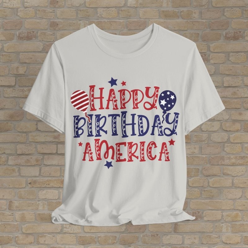 Mostly Text T-Shirts America's Birthday Bash Tee - Vibrant Styles