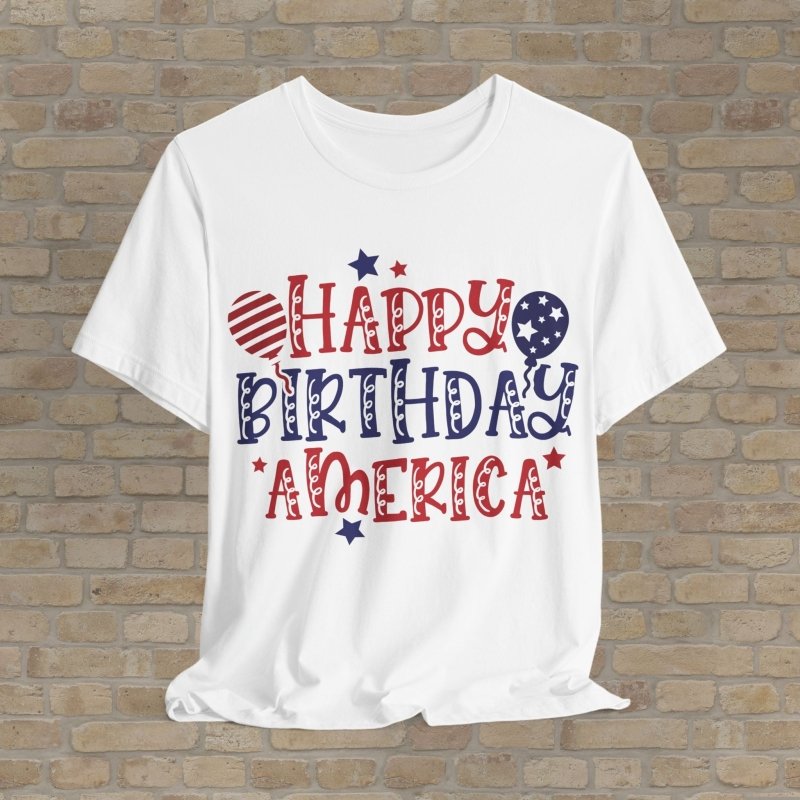 Mostly Text T-Shirts America's Birthday Bash Tee - Vibrant Styles