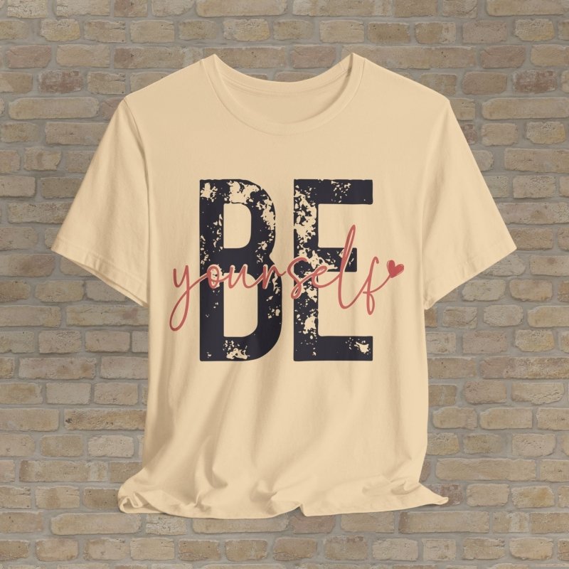 Mostly Text T-Shirts Be Yourself Tee - Vibrant Styles