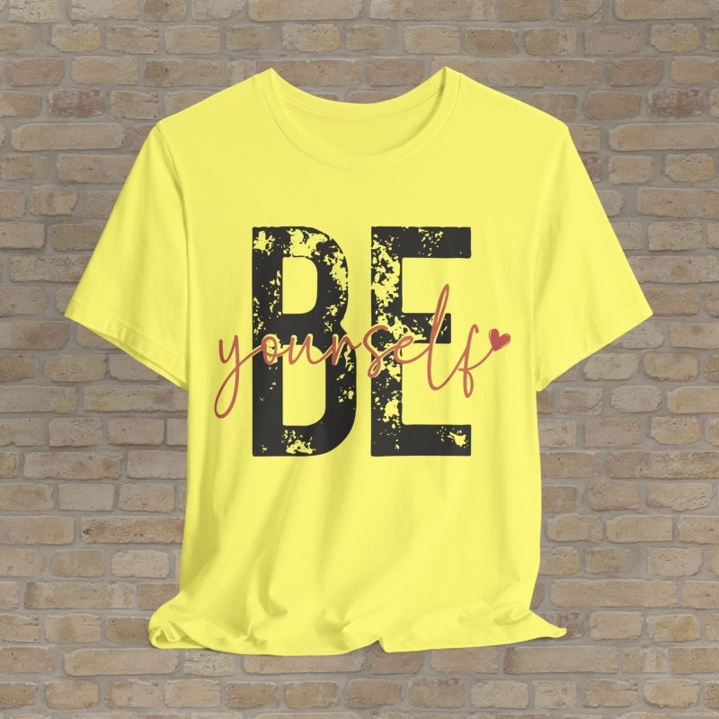 Mostly Text T-Shirts Be Yourself Tee - Vibrant Styles