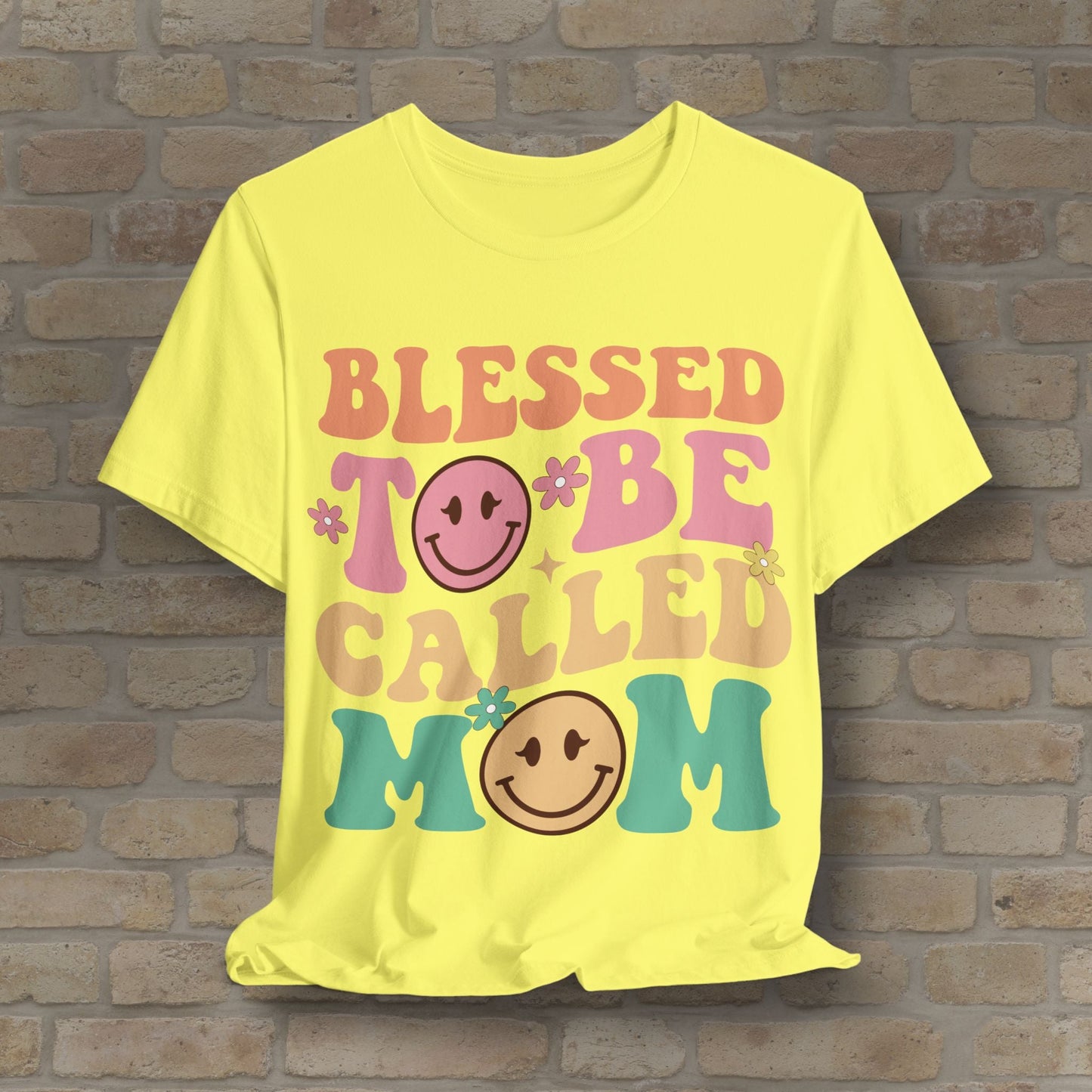 Mostly Text T-Shirts Blessed to Be Called Mom Tee - Vibrant Styles