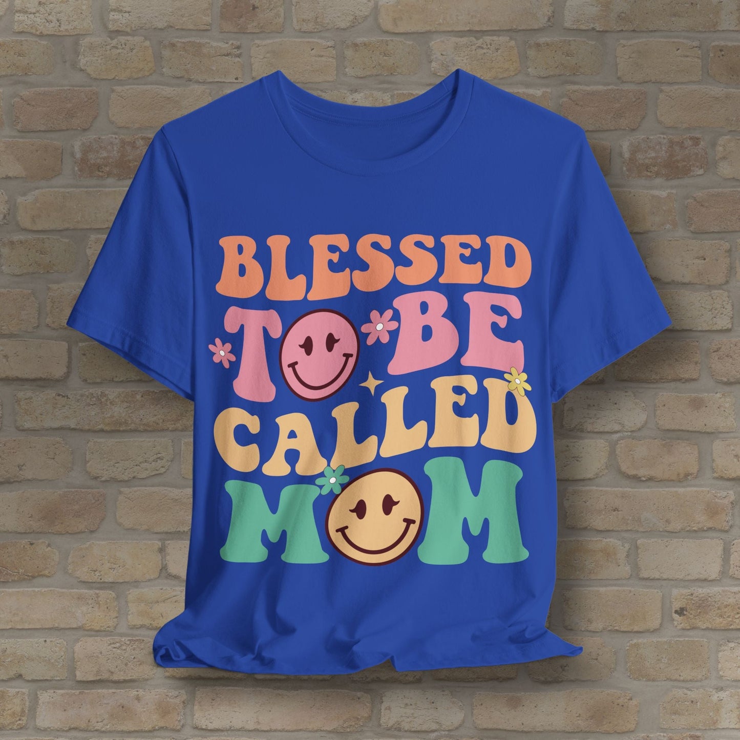 Mostly Text T-Shirts Blessed to Be Called Mom Tee - Vibrant Styles