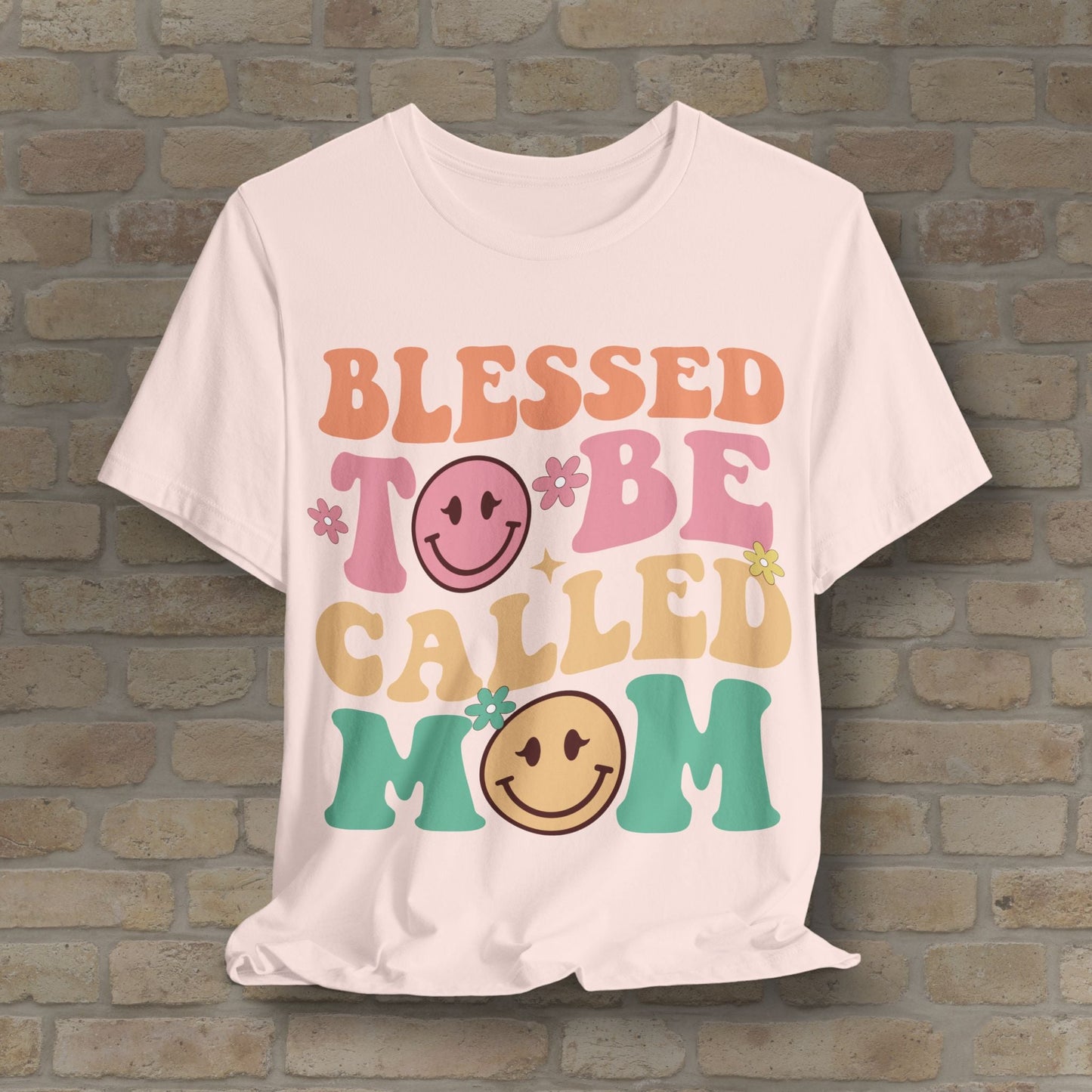 Mostly Text T-Shirts Blessed to Be Called Mom Tee - Vibrant Styles