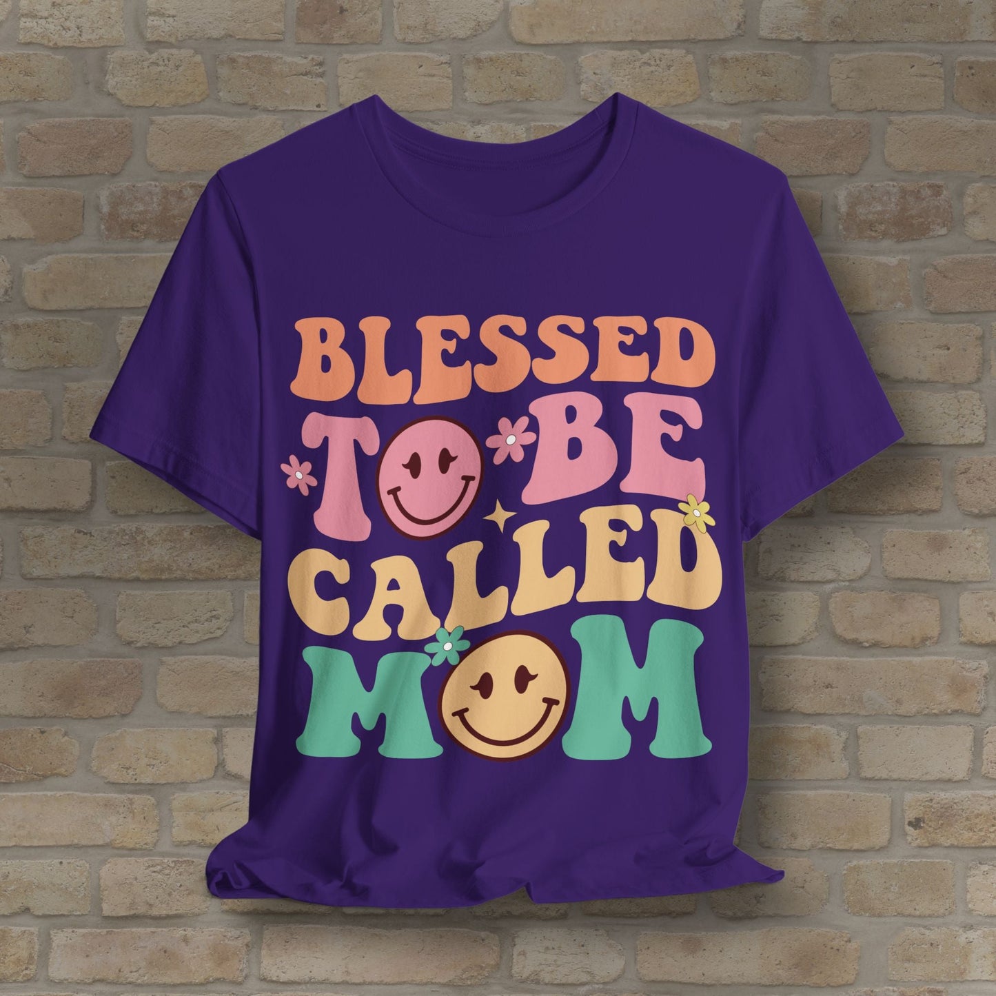 Mostly Text T-Shirts Blessed to Be Called Mom Tee - Vibrant Styles