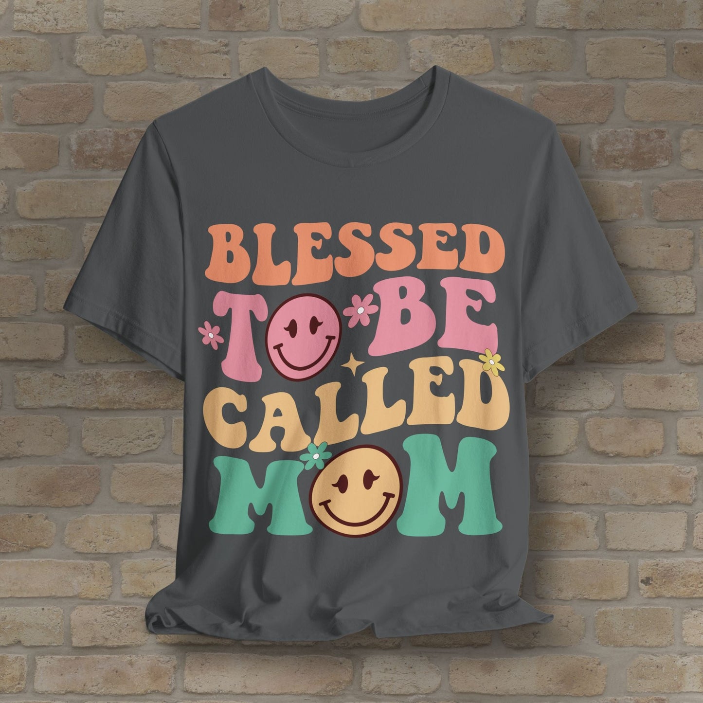 Mostly Text T-Shirts Blessed to Be Called Mom Tee - Vibrant Styles