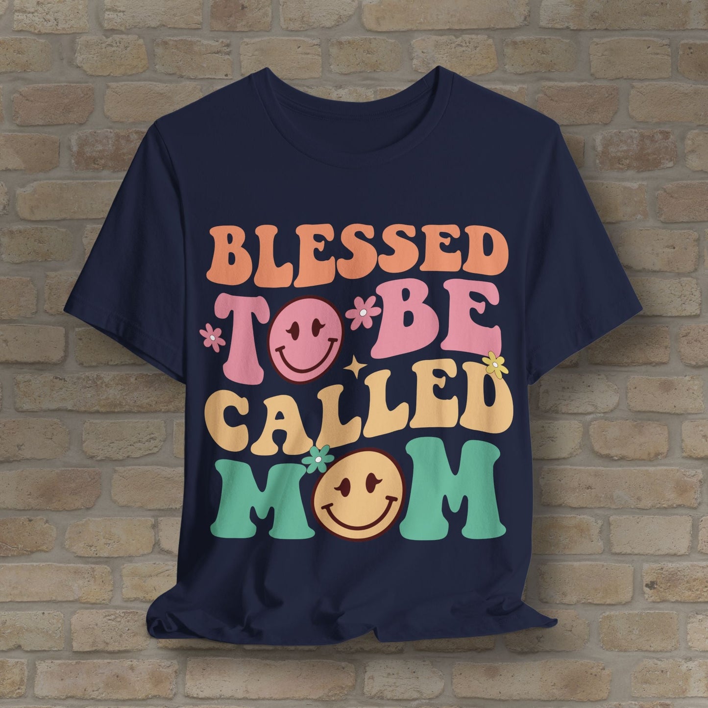 Mostly Text T-Shirts Blessed to Be Called Mom Tee - Vibrant Styles