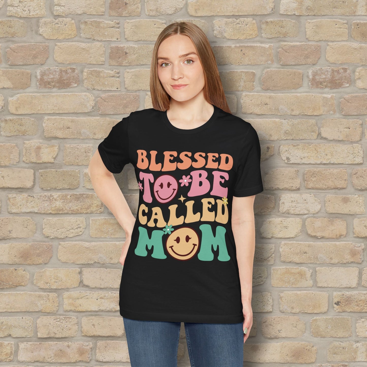 Mostly Text T-Shirts Blessed to Be Called Mom Tee - Vibrant Styles