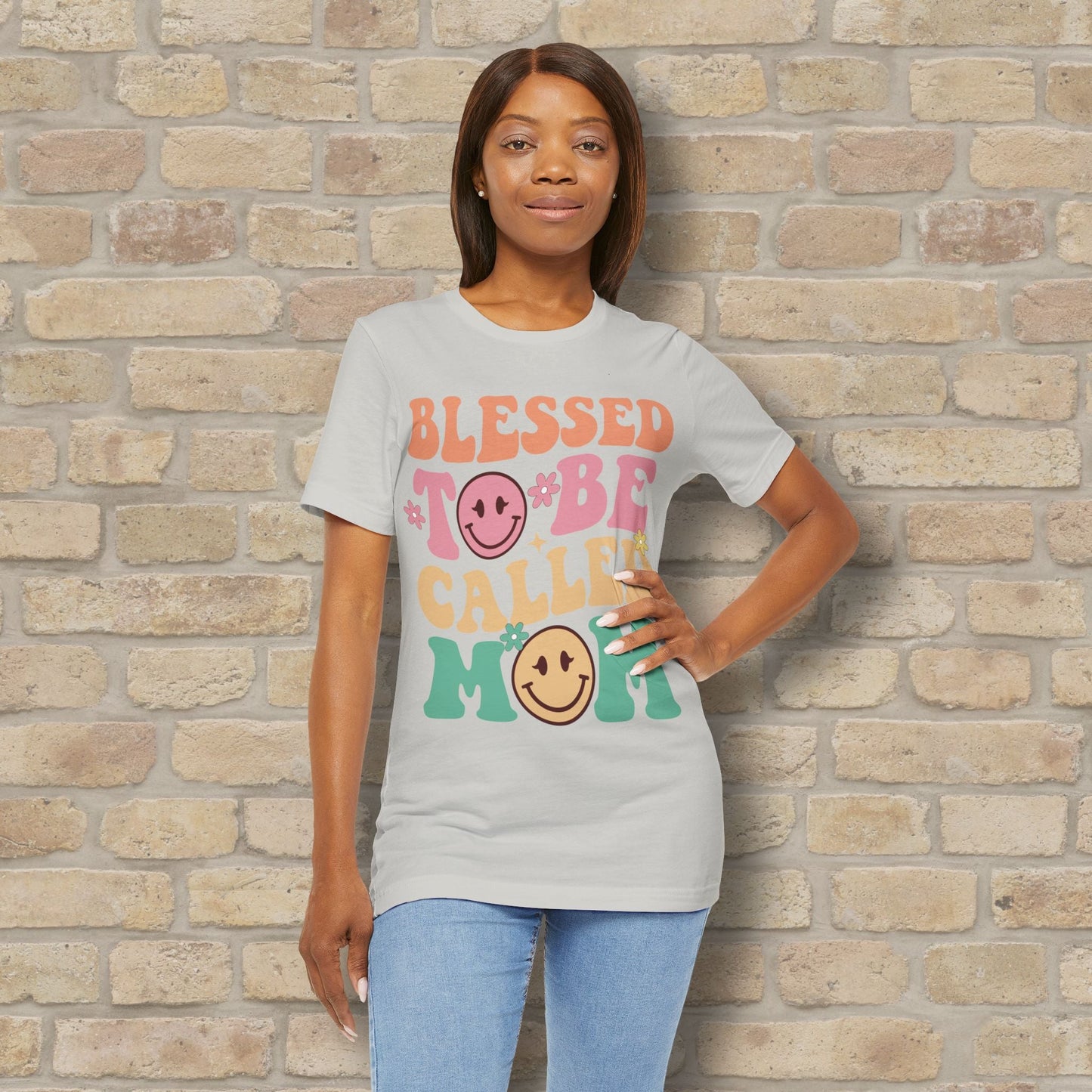 Mostly Text T-Shirts Blessed to Be Called Mom Tee - Vibrant Styles