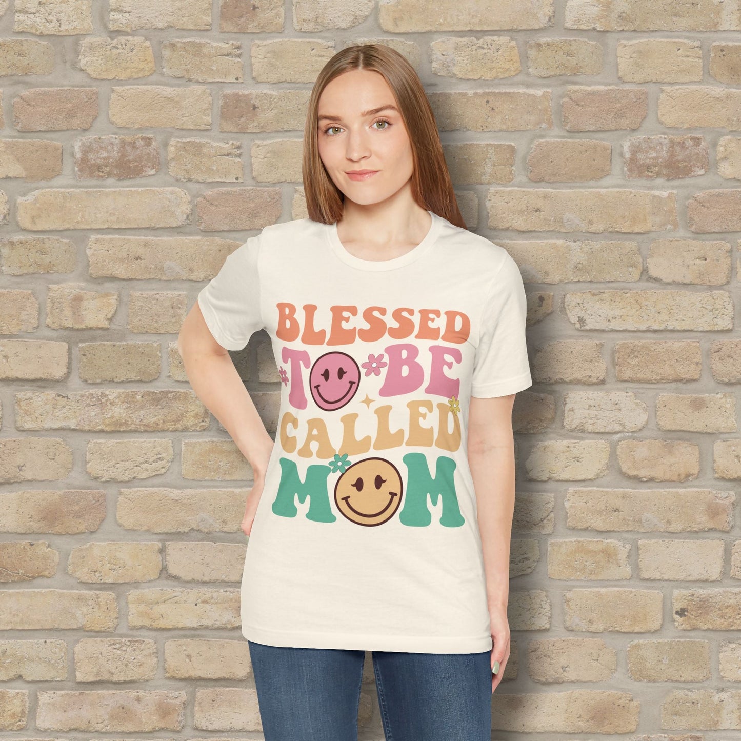 Mostly Text T-Shirts Blessed to Be Called Mom Tee - Vibrant Styles