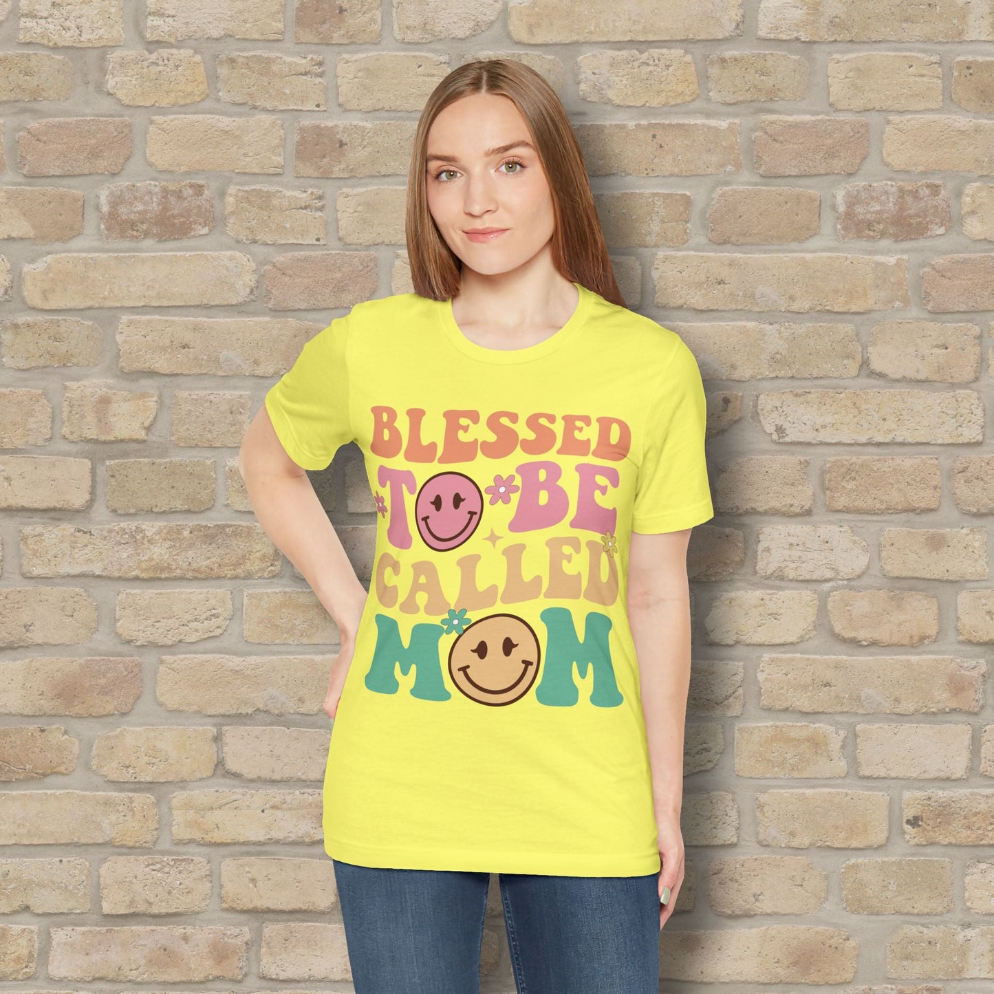 Mostly Text T-Shirts Blessed to Be Called Mom Tee - Vibrant Styles