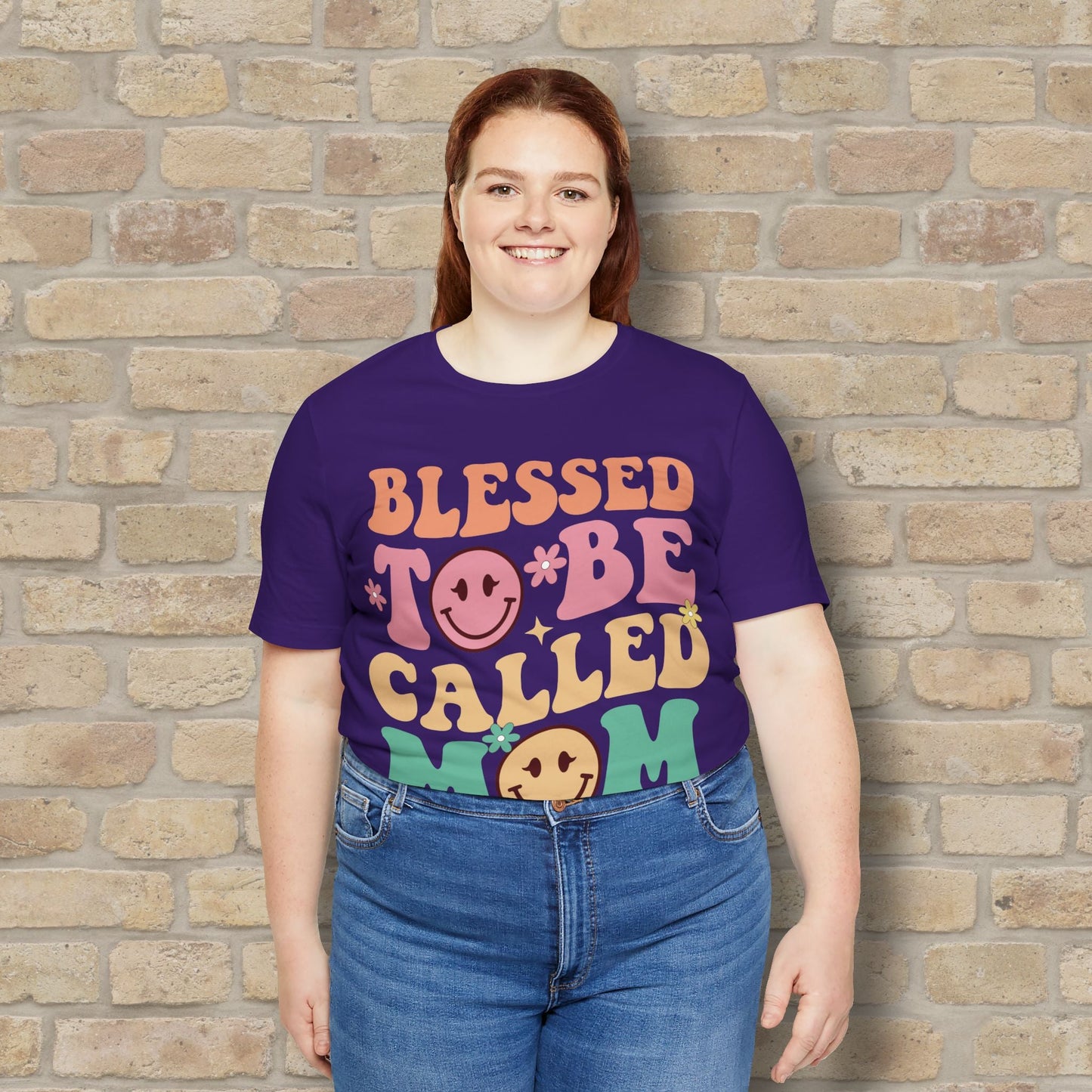 Mostly Text T-Shirts Blessed to Be Called Mom Tee - Vibrant Styles