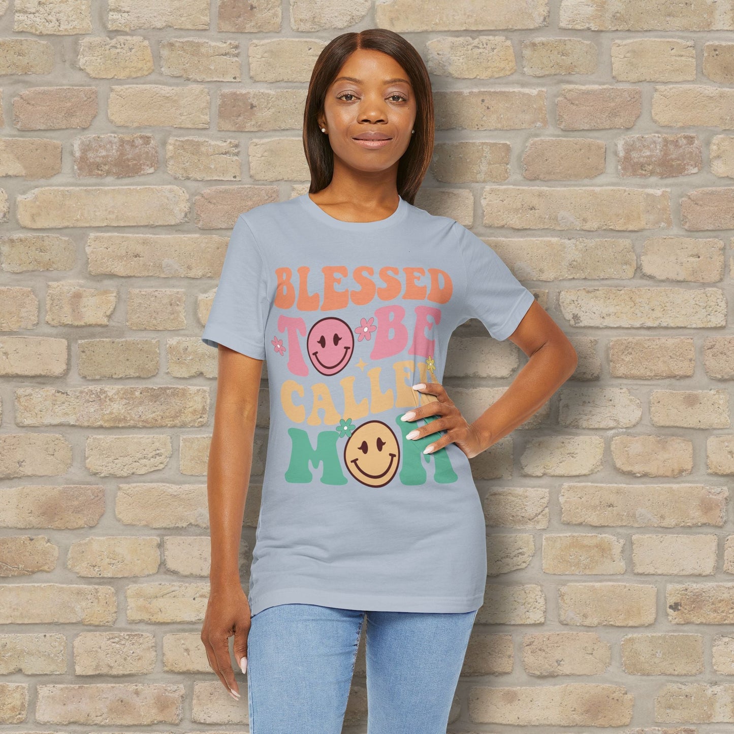 Mostly Text T-Shirts Blessed to Be Called Mom Tee - Vibrant Styles