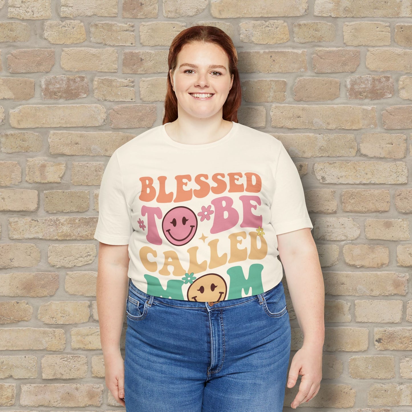 Mostly Text T-Shirts Blessed to Be Called Mom Tee - Vibrant Styles