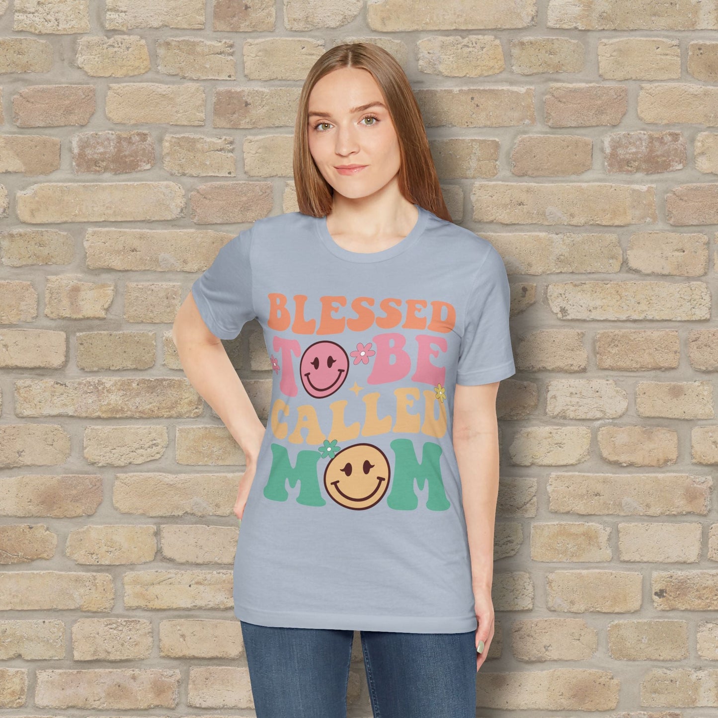 Mostly Text T-Shirts Blessed to Be Called Mom Tee - Vibrant Styles