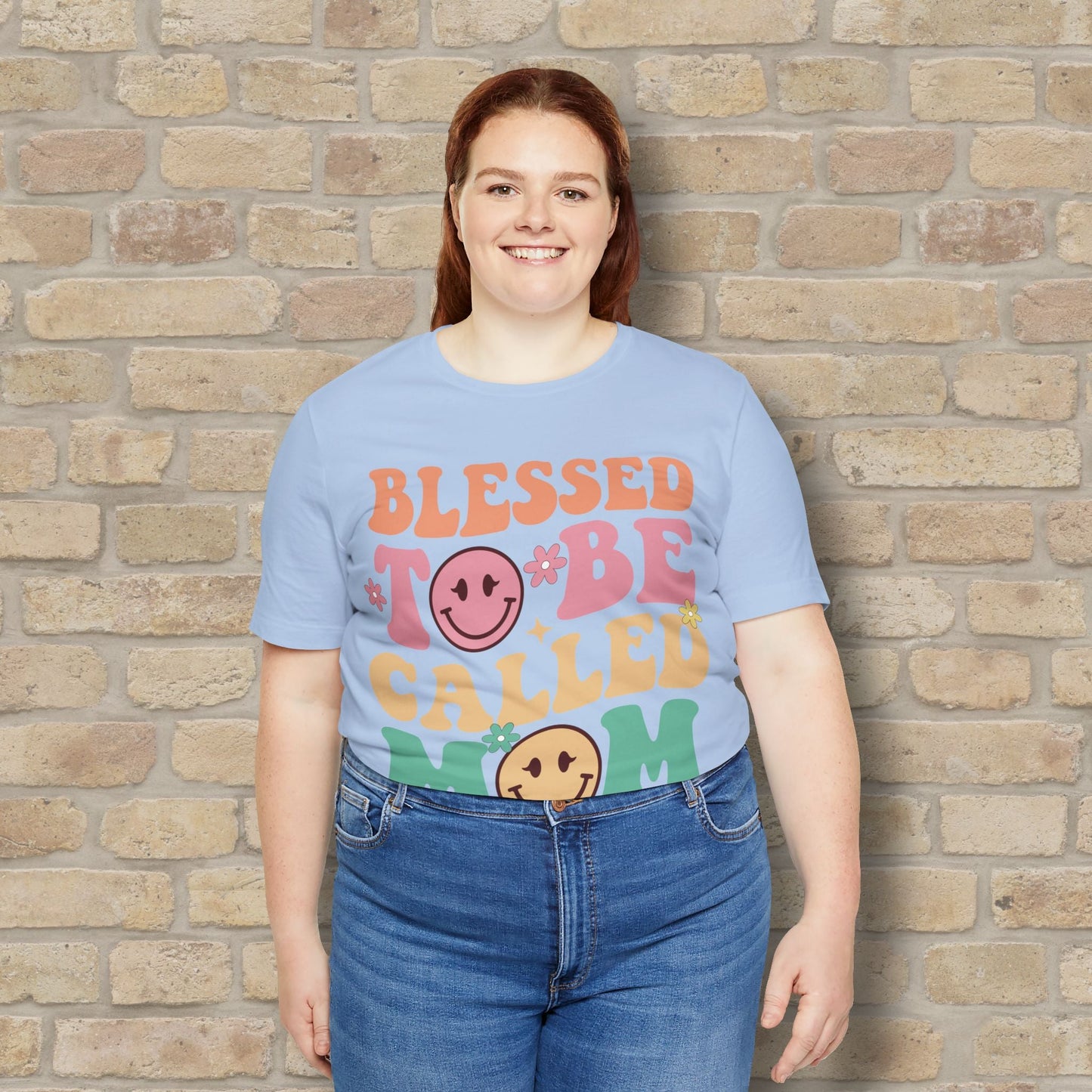 Mostly Text T-Shirts Blessed to Be Called Mom Tee - Vibrant Styles