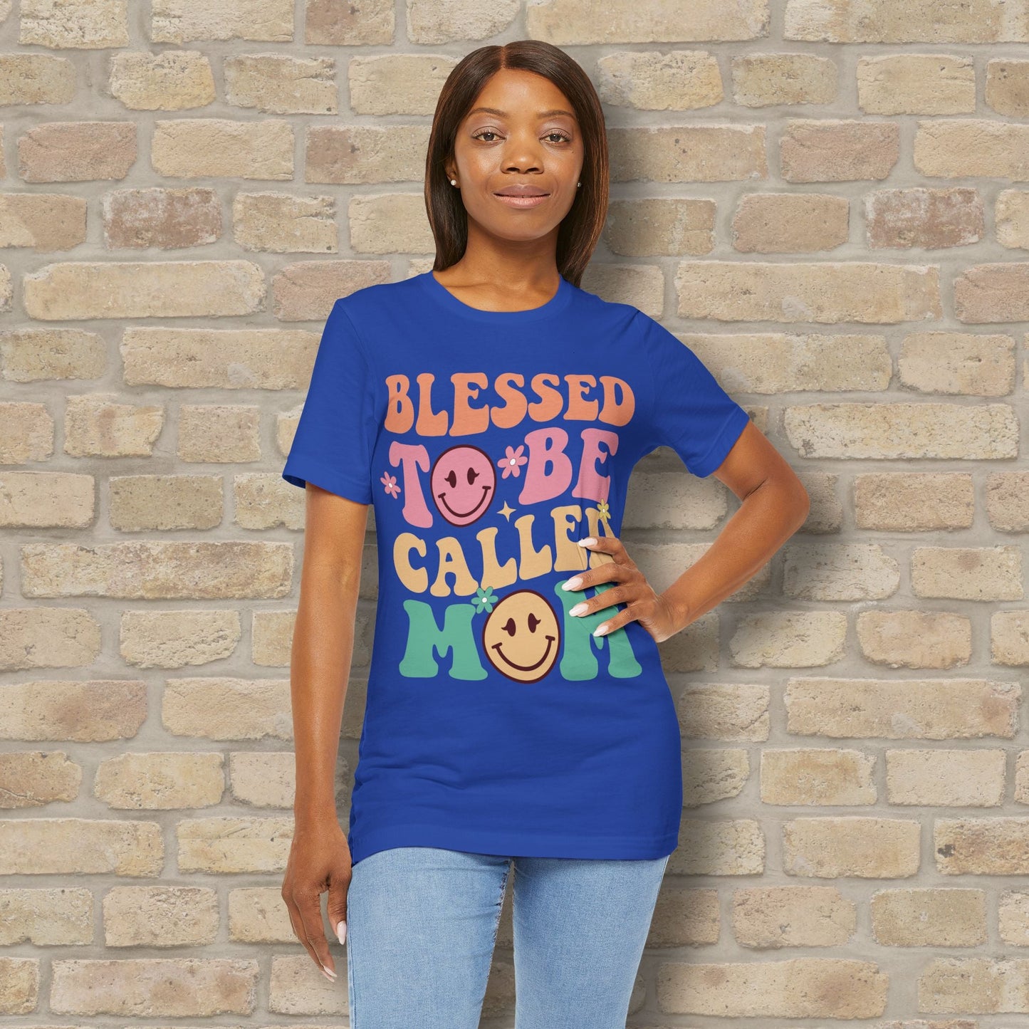 Mostly Text T-Shirts Blessed to Be Called Mom Tee - Vibrant Styles
