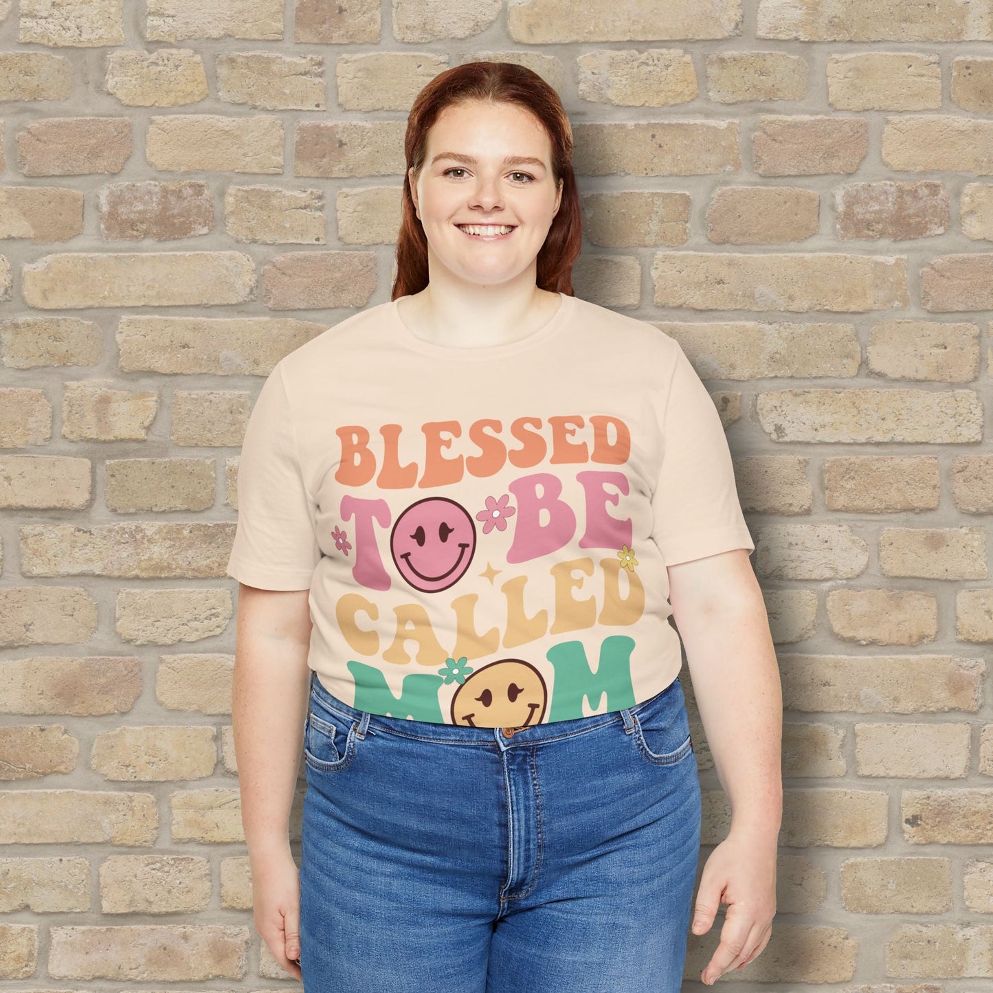 Mostly Text T-Shirts Blessed to Be Called Mom Tee - Vibrant Styles