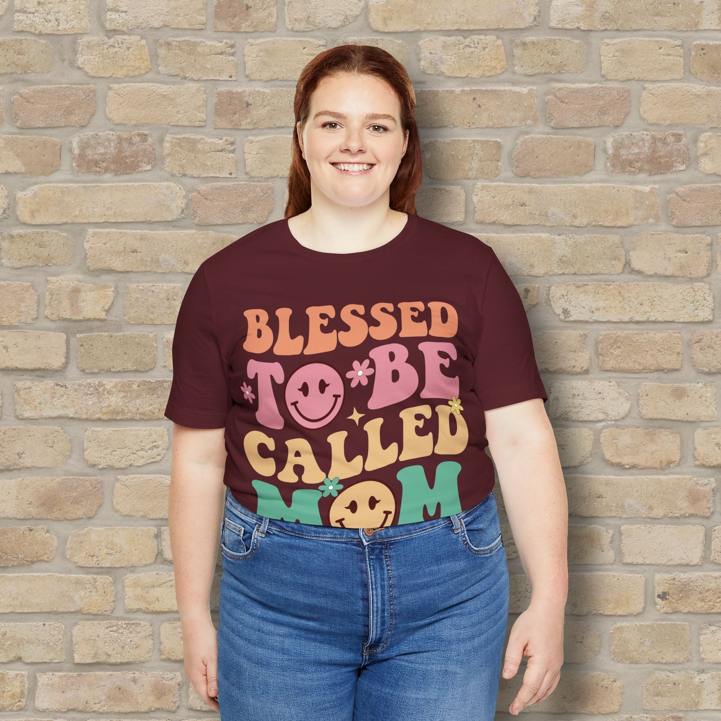 Mostly Text T-Shirts Blessed to Be Called Mom Tee - Vibrant Styles