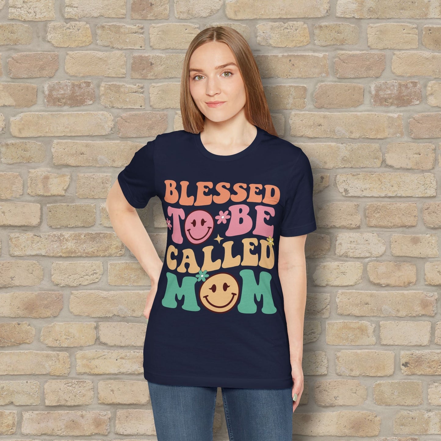Mostly Text T-Shirts Blessed to Be Called Mom Tee - Vibrant Styles
