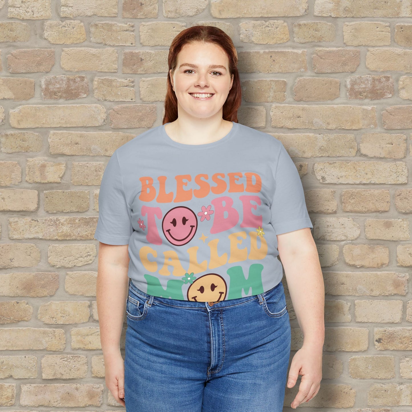 Mostly Text T-Shirts Blessed to Be Called Mom Tee - Vibrant Styles