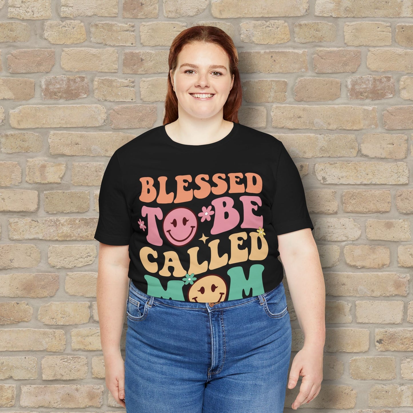 Mostly Text T-Shirts Blessed to Be Called Mom Tee - Vibrant Styles