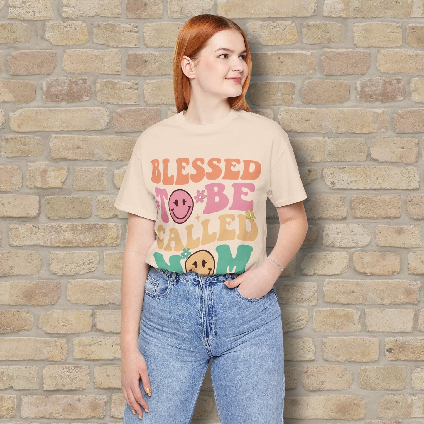 Mostly Text T-Shirts Blessed to Be Called Mom Tee - Vibrant Styles