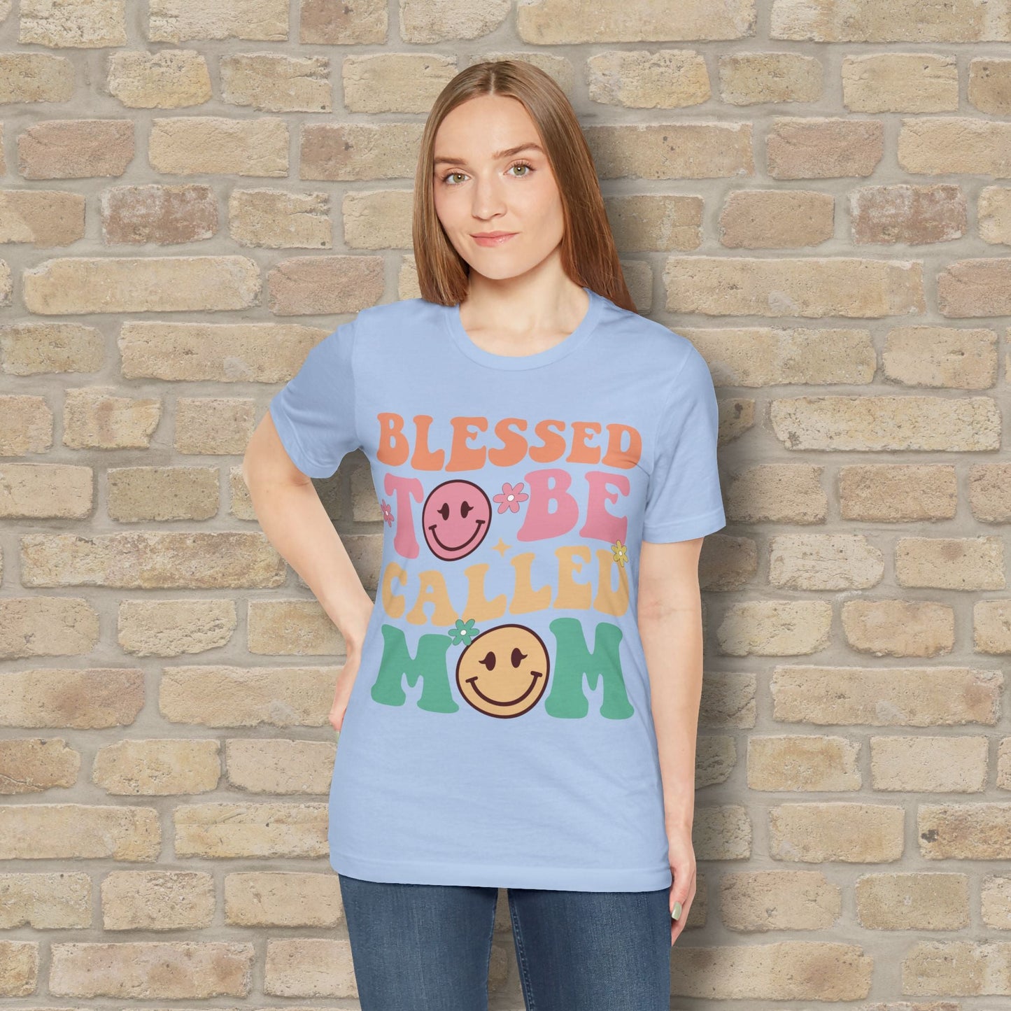 Mostly Text T-Shirts Blessed to Be Called Mom Tee - Vibrant Styles