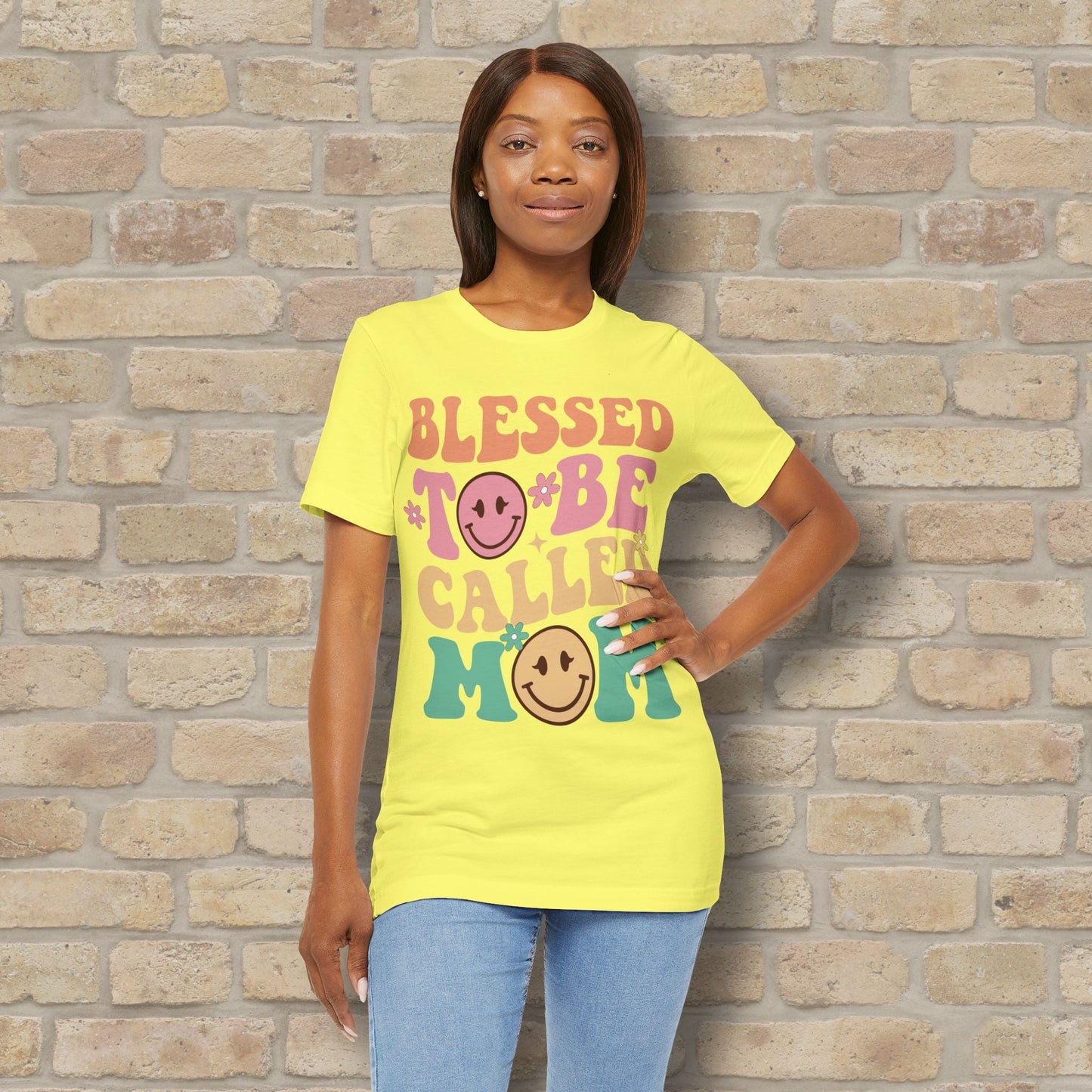 Mostly Text T-Shirts Blessed to Be Called Mom Tee - Vibrant Styles
