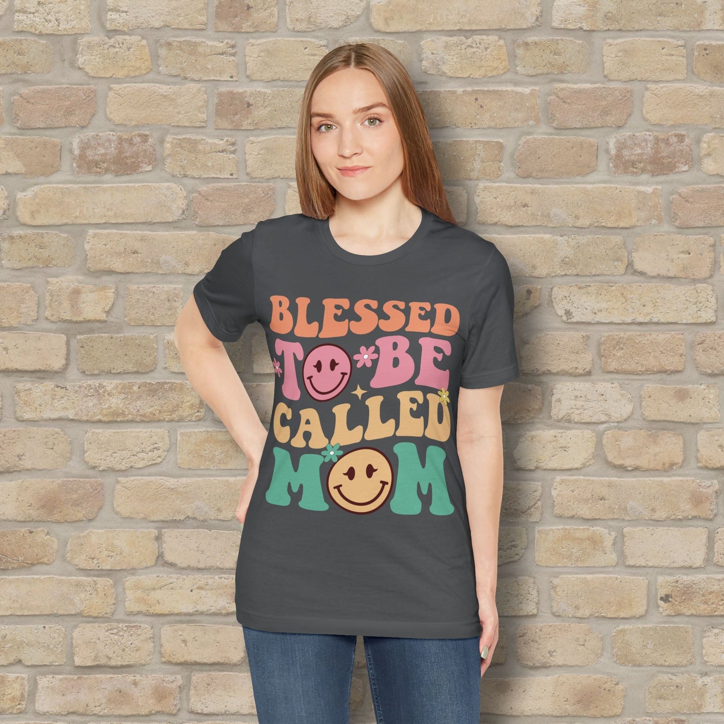Mostly Text T-Shirts Blessed to Be Called Mom Tee - Vibrant Styles