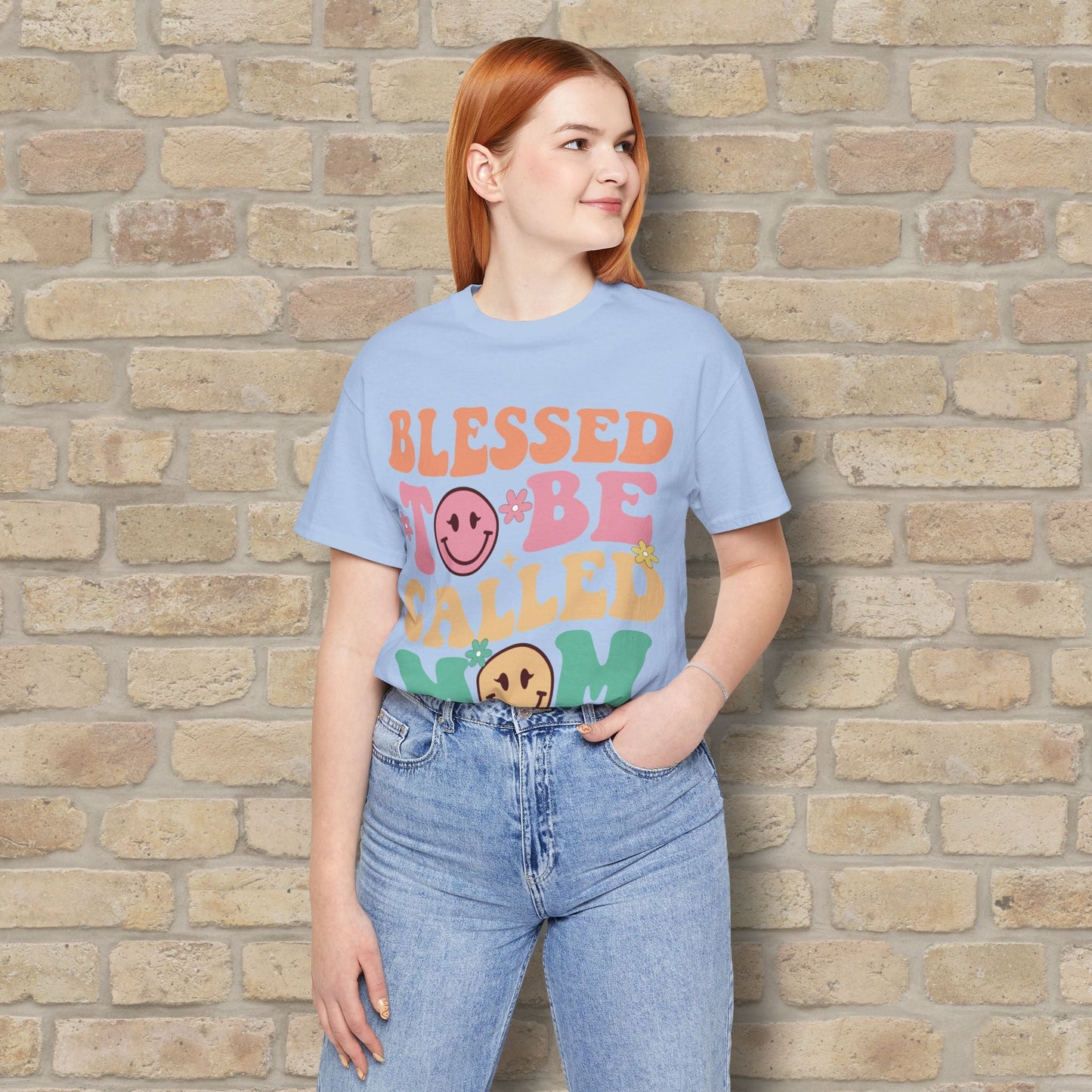 Mostly Text T-Shirts Blessed to Be Called Mom Tee - Vibrant Styles