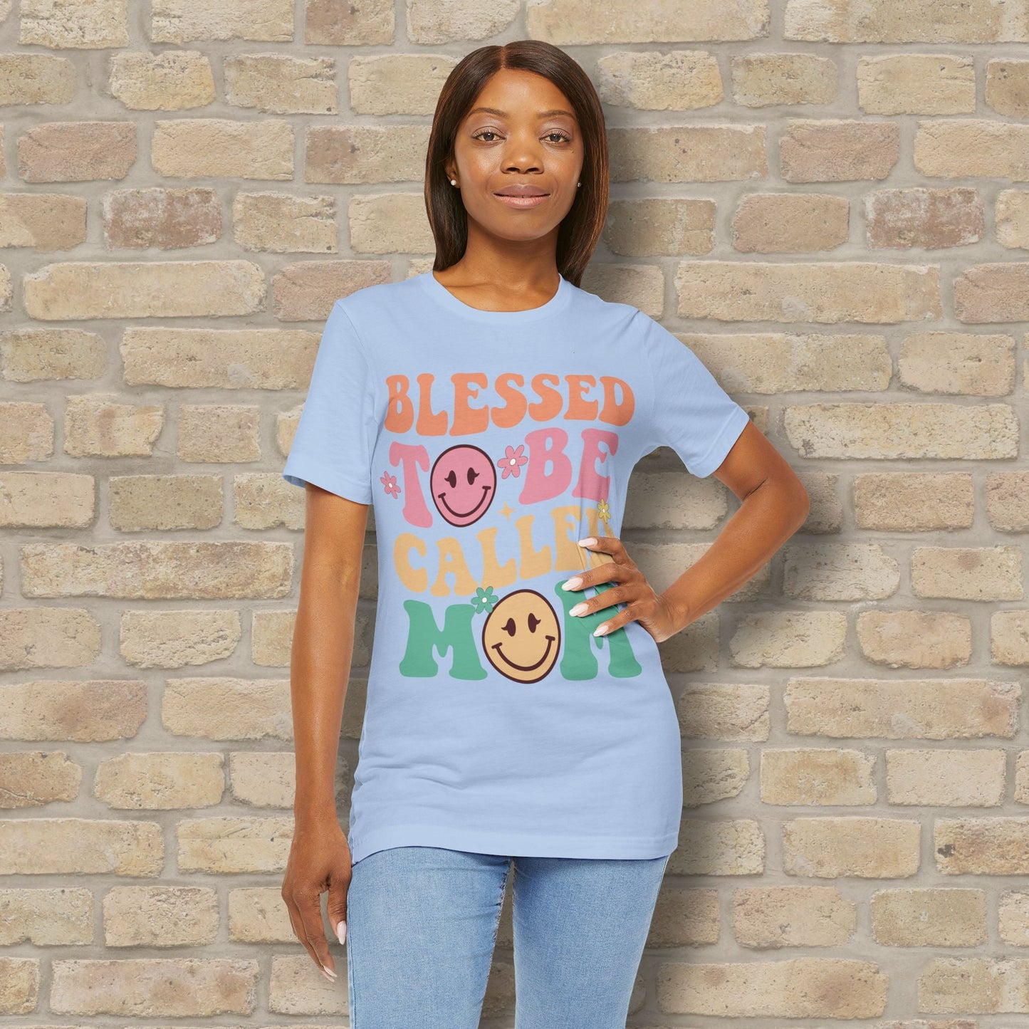 Mostly Text T-Shirts Blessed to Be Called Mom Tee - Vibrant Styles