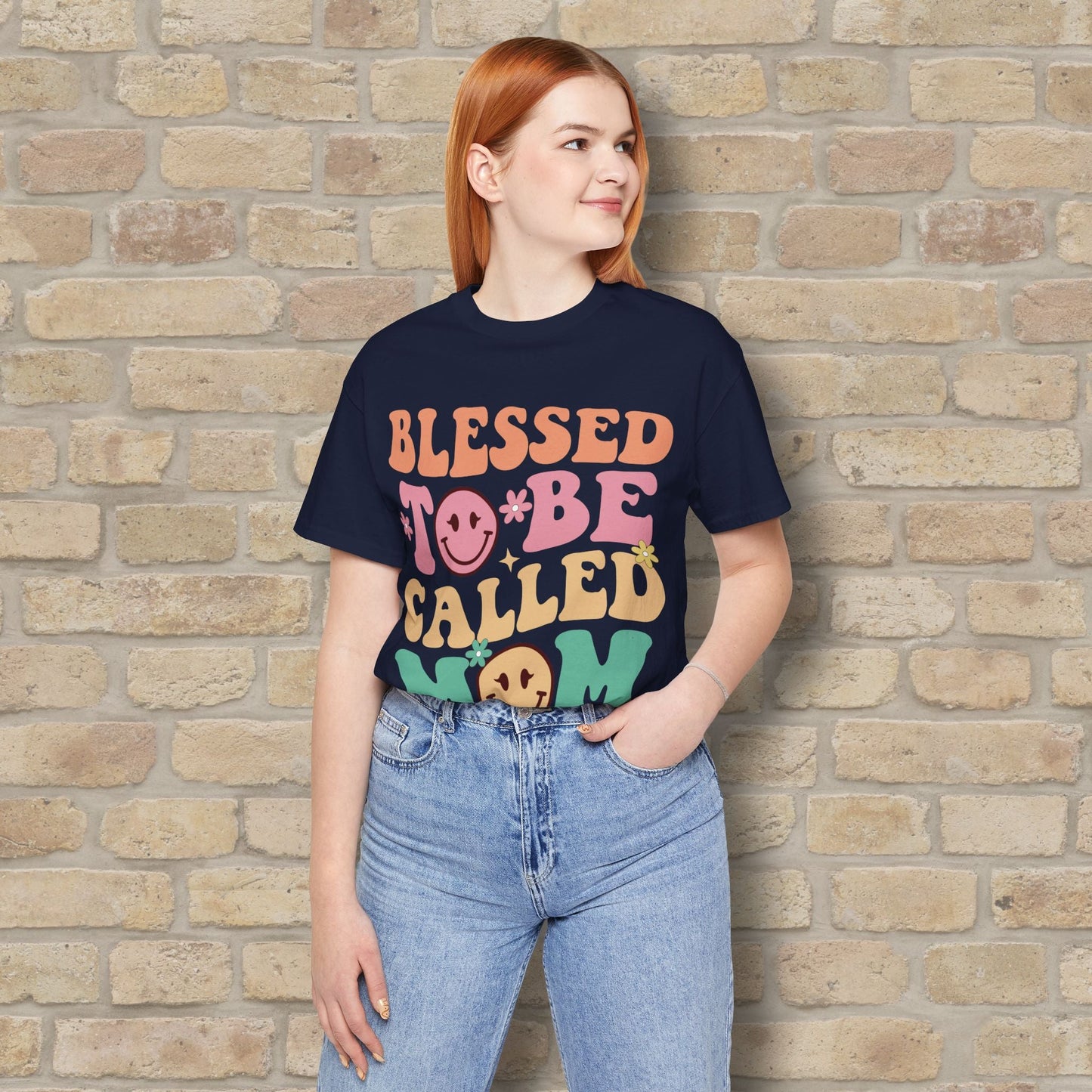 Mostly Text T-Shirts Blessed to Be Called Mom Tee - Vibrant Styles