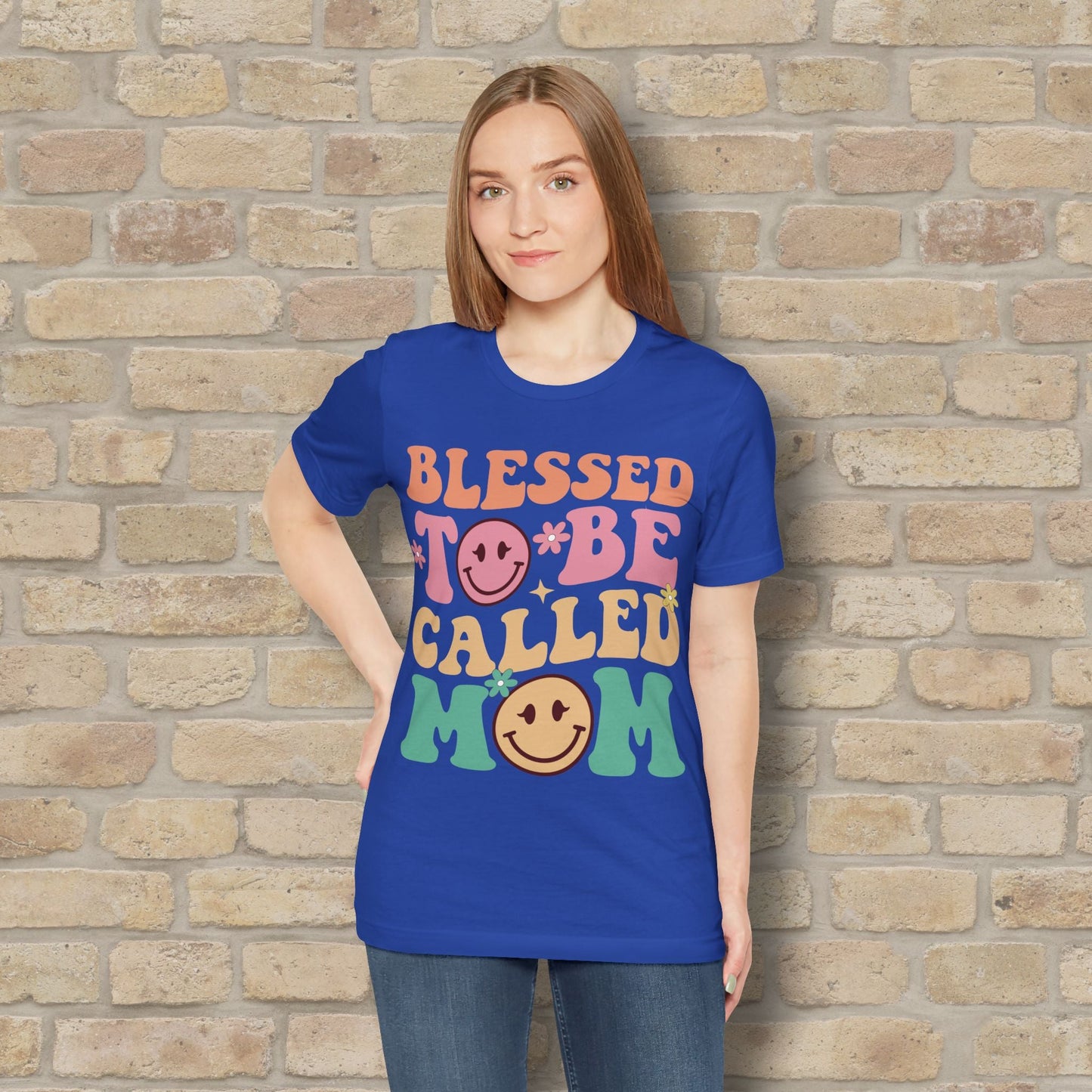 Mostly Text T-Shirts Blessed to Be Called Mom Tee - Vibrant Styles