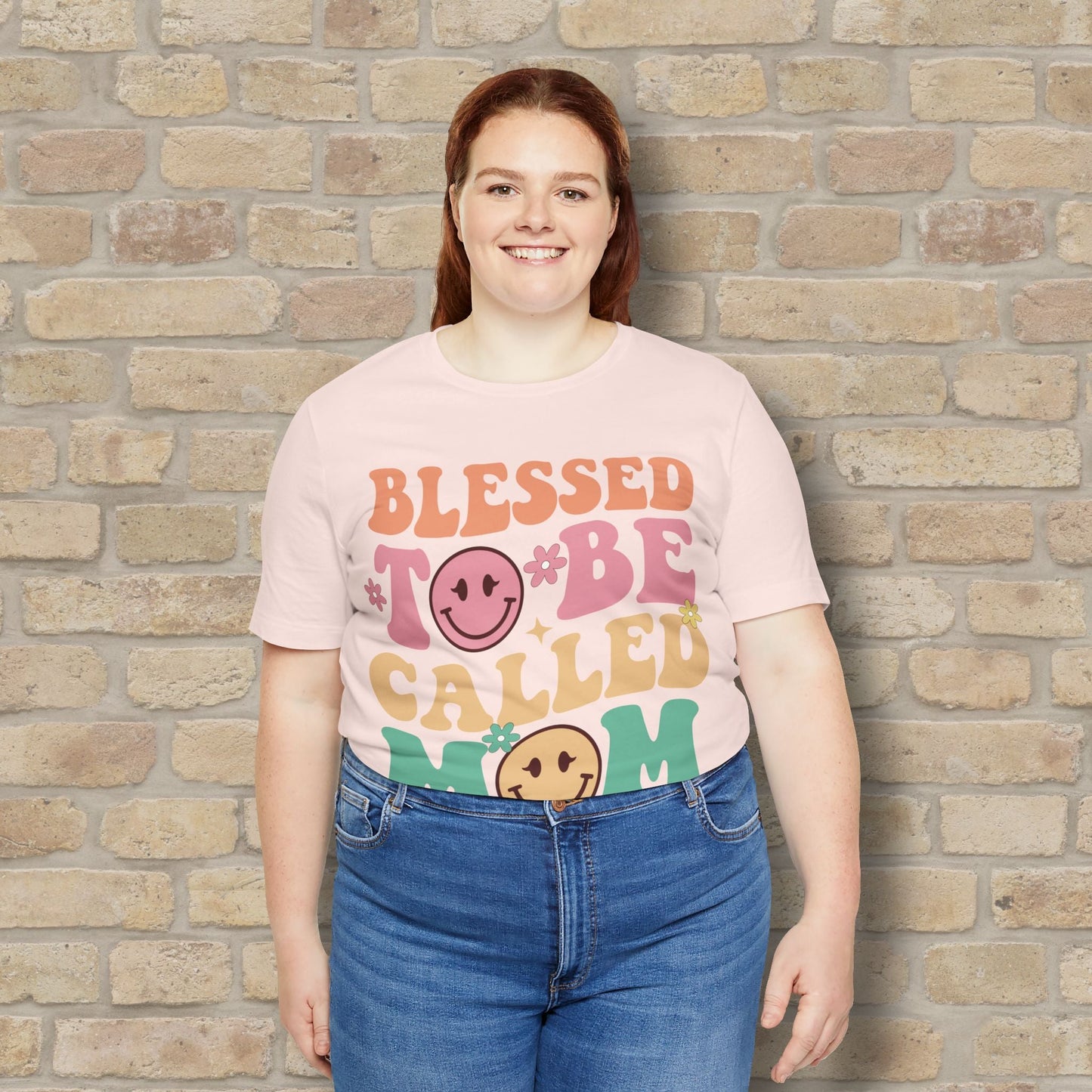 Mostly Text T-Shirts Blessed to Be Called Mom Tee - Vibrant Styles