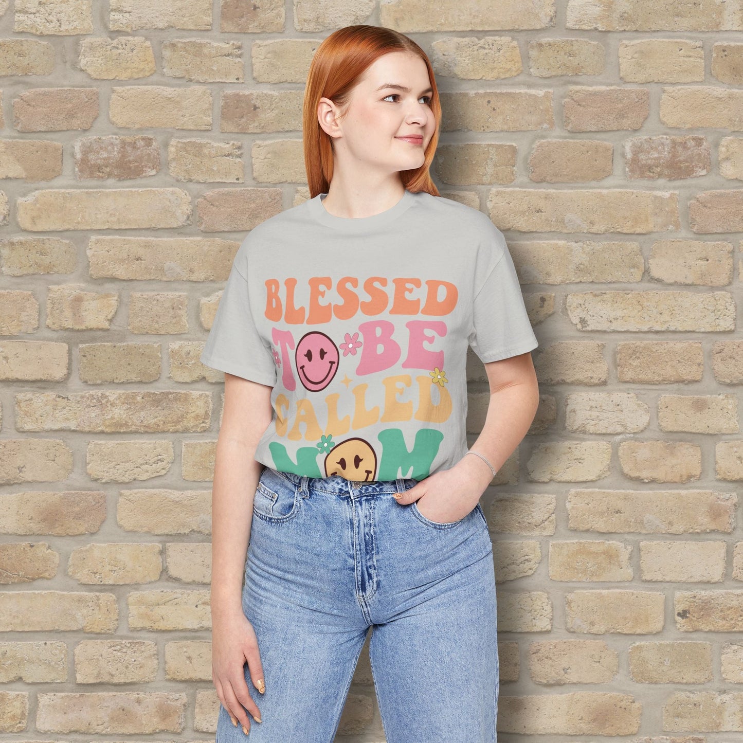 Mostly Text T-Shirts Blessed to Be Called Mom Tee - Vibrant Styles